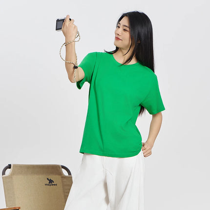Unisex 100% Pure Cotton Solid Color Men's Summer Round Neck Short Sleeve T-Shirt 180g Cotton T-Shirt in 16 Colors