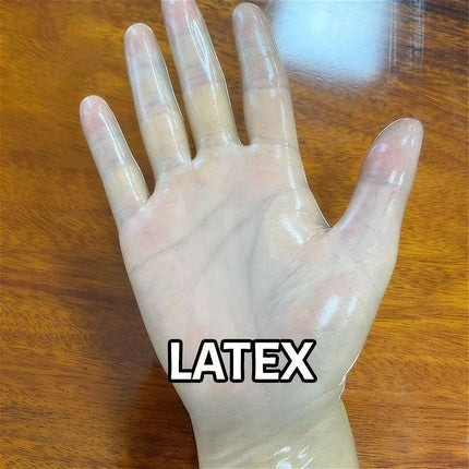 Latex Gloves Ultra-thin Transparent Rubber Finger Gloves Adult Unisex Sexy Lingerie Accessories High Elasticity Tight Fitting