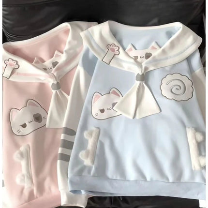 2026 Harajuku Kawaii Sweatshirts Women Outwear Subculture Pullover Long Sleeve T-shirts Female Casual Y2k Clothing Korean