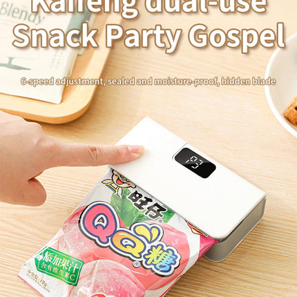 Mini Heat Sealer Plastic Bag Heat Sealing Machine Rechargable Plastic Storage Package Sealer Handheld Clip Bag Food Heat Sealer