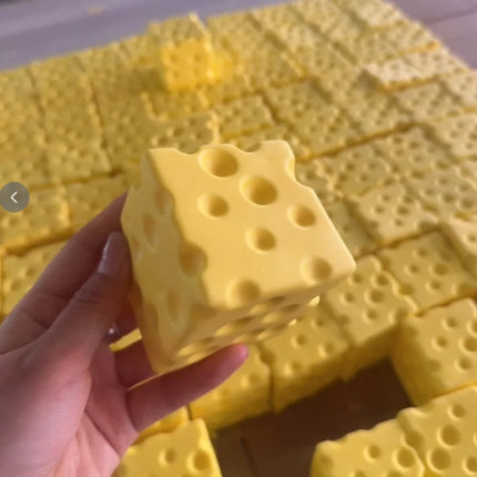 2026 Sell Simulated Cheese Squishy Toy, Jumbo Creative Slow Rising Cheese Block, Stress Relief Vent Toy Wholesale Toy