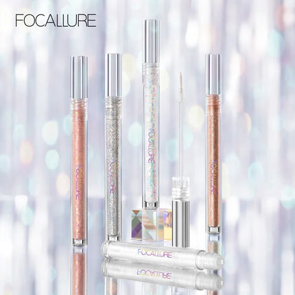 FOCALLURE-Liquid Eyeshadow Glitter for Eyes, Cosmetics Eyeliner with Sparkles, Shiny Shadows, Professional Makeup