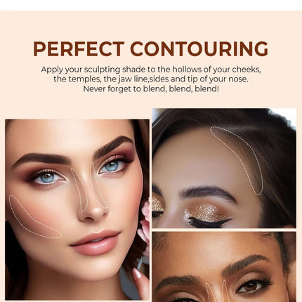BEAUTY GLAZED Liquid Contour Natural Weightless Long-wearing Smudgeproof Bronzer Face Cosmetics