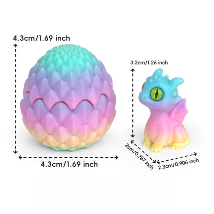 3D printed toys, artistic dragon egg sculptures, hatching dragon babies, modern home decor, mini desktop decorations, gifts