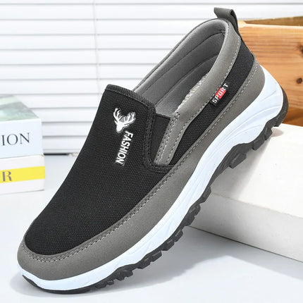 Men's Tennis Shoes Warm Breathable Soft-Soled Non-Slip Casual Shoes Plus Velvet Comfortable Slip-On Walking Winter Vulcanized Shoes