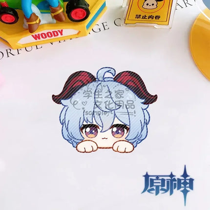 Game Impact Fontaine Neuvillette Wriothesley Rabbit Ears Small Hands Acrylic Badge Backpack Button Brooch Accessories Gifts