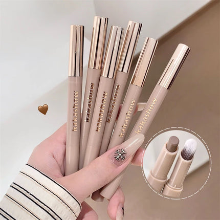 Highlighting & Bronzer Stick: Long Lasting Corrector with Brush, Brightening Concealer Pen, Nose Shadow, and Contouring Cosmetic