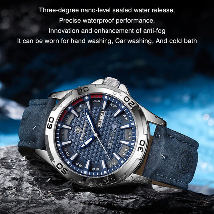 PAAZOMU Men's Luxury Brand Watch Waterproof Luminous Date Week Quartz Wristwatch for Men Stainless Steel Fashion Sports Watches