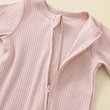 100% Cotton Buy More to Save Shipping Newborn Baby Rompers One-pieces Sleepers Jumpsuits Zipper Waffle Grows Ropa Bebe Growings