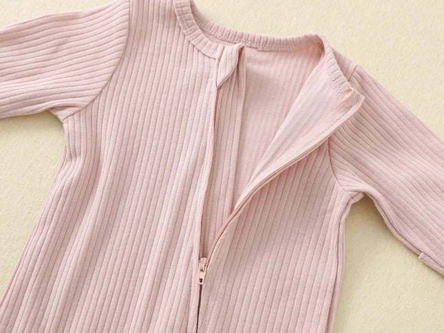 100% Cotton Buy More to Save Shipping Newborn Baby Rompers One-Pieces Sleepers Jumpsuits Zipper Waffle Grow Suits Ropa Bebe Growings