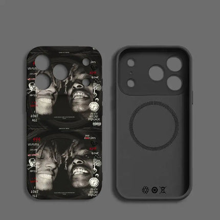 1pc Cool XXXTentaction Rapper Phone Case Magnetic Silicone Soft Case For IPhone 17 16 15 14 13 12 11 Plus Pro Max Air