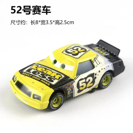 All Style Pixar Cars Metal Diecast Cars Model Lightning McQueen Alloy Car Number 4.19.28.36.51 101 Racing Series Toy