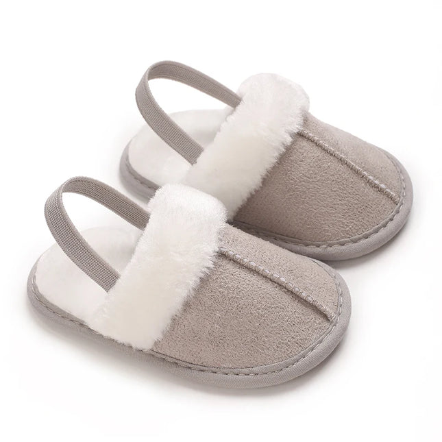 Autumn and Winter Popular Walking Shoes Baby Shoes 0-1 Year Old Warm Shoes Cotton Shoes Casual Soft Soled and Plush Baby Shoes