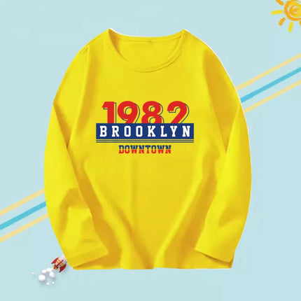 2024 Fashion T shirt Kids New York City Graphic T shirt Harajuku Kawaii Boy Girl Long Sleeve Tops Tees
