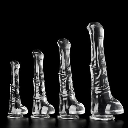 XXL Realistic Animal Dildo Big Horse Penis Transparent Suction Cup Dick Soft Jelly Anal Sex Toys For Women Vagina Orgasm Sexshop