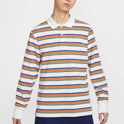 Nike Official Genuine Club Men's Outdoor Casual Striped Warm Long Sleeve FZ0824-133