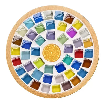 Mosaic Coaster DIY Kit Bamboo / Dessous-de-Verre Mosaïque DIY Bambou