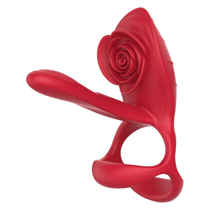 Rose Lock Ring Vibrator for Men,delayed Ring for Masturbation,stimulating Penis and Prolonging Orgasm,adult Products for Couples