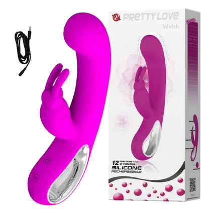 2 in1 Rabbit Dildos Vibrator for Women Vagina Massager Nipple Clitoris Stimulator Female Masturbation Vibrating Adult Sex Toy 18