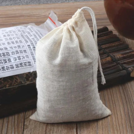 5 PC 100% Cotton Cloth Bag Spice Strainer Mesh Filter Herbal Ball Kitchen Cooking Tools Colander Bag