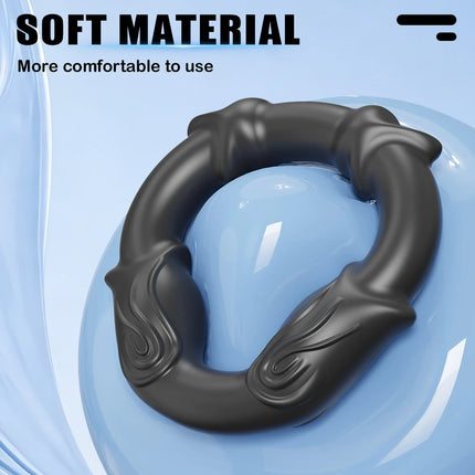3pcs/Set Silicone Penis Ring Ejaculation Delay Cock Rings Dick Erection Cockring Male Lock Sperm Trainer Adult Sex Toys For Men