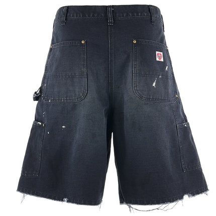 Saint Michael Summer Trendy Hot-selling Double-knee Patch Ink-wash Casual Shorts for Men and Women Sports Overalls