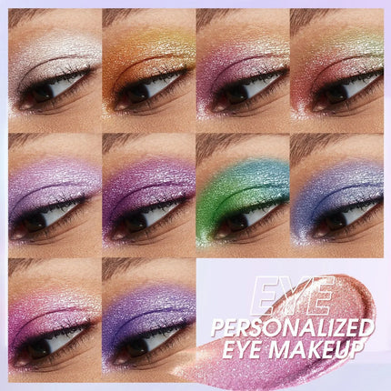 Diamond Shimmer Liquid Eyeshadow Set - Pearlescent Finish High-Pigment Long-Lasting Glitter Eyeshadow for Dazzling Beauty
