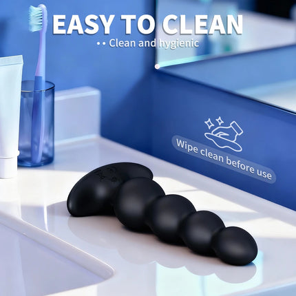 Thrusting Anal Beads Butt Plug Vibrator Male Prostate Massager Telescopic Vibrating Anal Plug Stimulator Sex Toys for Women Men