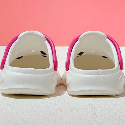 Girls' Slippers with Cute Charms Summer Garden Shoes Beach Sandals Non-slip Breathable Clogs for Girls Indoor & Outdoor Footwear