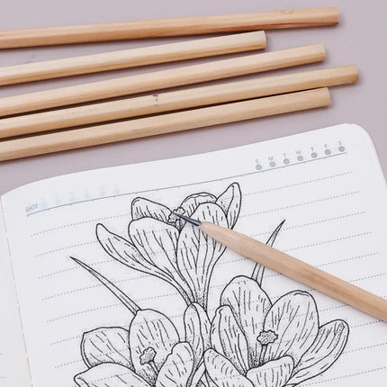 HB Natural Hexagon Wooden Lead Pencils Student Children Painting Drawing Sketch Writing Pencil School Office Stationary