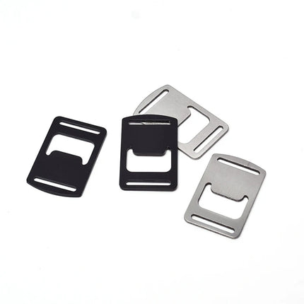 Flat Stainless Steel Beer Bottle Opener Outdoor Backpack Webbing Buckle Lanyard Bottle Opener for Travel