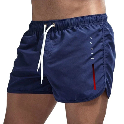 New men's quick drying beach shorts, fitness shorts, summer swimsuits, casual sports, men's swim board, beach trend