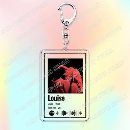 TV Girl Songs Keychains for Women Accessories Bag Cigarettes Out The Window Lovers Rock Not Allowed Keying Jewelry Fans Gifts