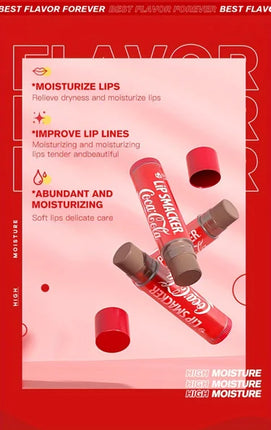 LiP Smacker X Coca-Cola Classic Flavor Lip Balm Set (2-Piece) Long-Lasting Moisturization - Coke & Sprite Flavored Lip Care