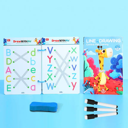 Kids Pen Control Training Card For Children's Concentration 3-6 Year Old Logical Thinking Ability Training Educational Toys