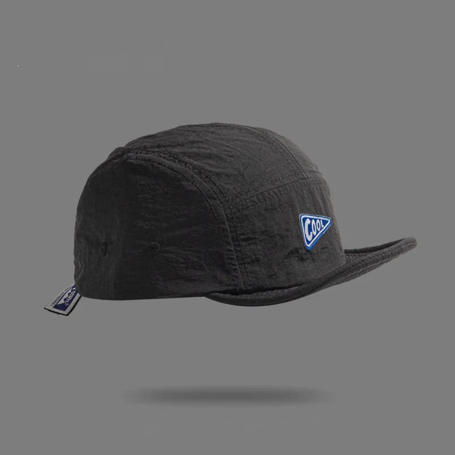Unisex Vintage 5 Panel Embroidered Short Brim Cap - Quick Dry Outdoor Sun Baseball Hat, for Men Women Daily Sports