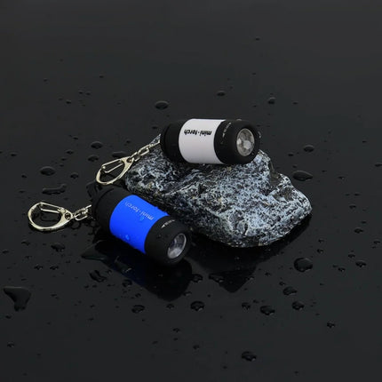 1PC Mini Keychain Lamp USB Rechargeable LED Multifunctional Strong Light Pocket Keychain Flashlight Home Outdoor Hiking Camping