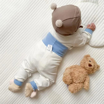Newborn Kid Girl Underwear Clothes Set Pure Cotton Baby Boy Long Sleeves Outfit Cute Toddler Infant Clothing Two Piece Sleepwear