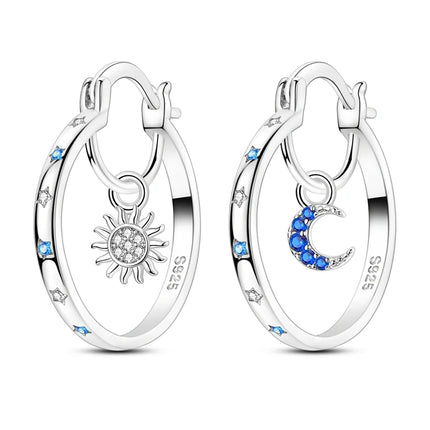 2025 New 925 Sterling Silver Earrings Simple Bow Strawberry Butterfly Hoop Stud Earrings for Wedding Party Women Jewelry Girls