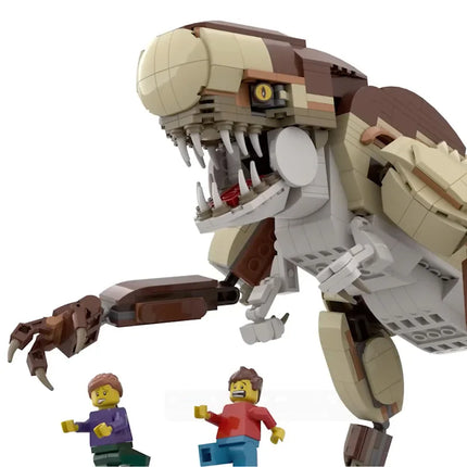 Le Da Gao World Rebirth Surrounding Dinosaurs Tyrannosaurus Rex Building Blocks Model Toy Boy