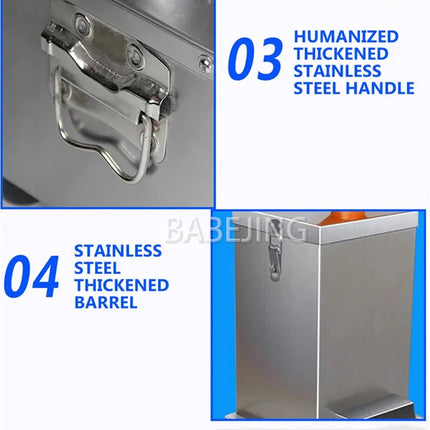 BABEJING Fully Automatic Garlic Crusher Peeler, Household Electric Garlic Extruder
