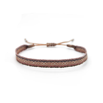 KKBEAD Colombia Bracelet Cloth Fabric Bracelets for Women Men Handwoven Braided Wristband Gift Wholesale Boho Friendship Jewelry