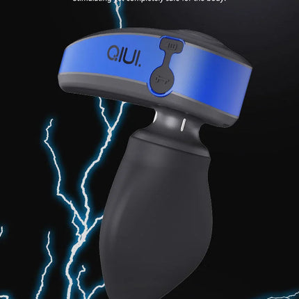 QIUI APP Remote Control Electric Shock Anal Plug Vibration Expansion Adjustable Diameter Butt Plug Lock Prostate Massage Sex Toy