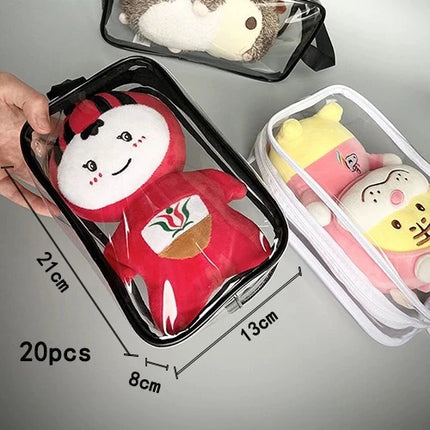 20Custom Waterproof Storage Bag Portable Cosmetic Pvc Bag  Handbag Toiletry Bag Minimalist Transparent Makeup Bag Travel Washbag