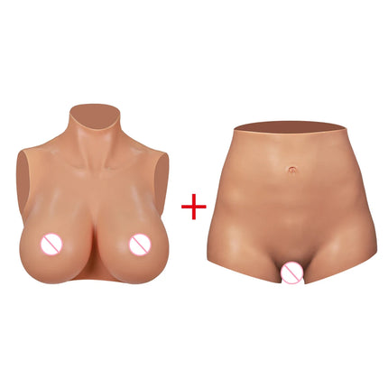 Drag Queen A - H Cup Silicone Breasts Forms Cosplay Fake Boobs Bodysuit Crossdressing Silicone Breast Plate Crossdresser Chest