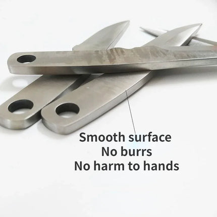 4/3PCS a Set Non-Sharpened Knife Dull Edge Fixed Blade Pocket Knife