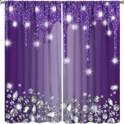 Lips Curtains, Retro Comic Pop Art Girl Applying Red Lipstick Makeup Concept Halftone Background Blackout Rod Pocket Curtains