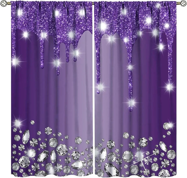 Lips Curtains, Retro Comic Pop Art Girl Applying Red Lipstick Makeup Concept Halftone Background Blackout Rod Pocket Curtains