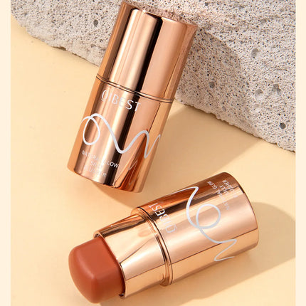 6 Colors Cream Blush Stick Waterproof Long Lasting Cheek Lip Eye Makeup Blendable Natural Flush For Women Daily Use