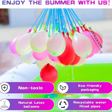 666pcs reusable colorful self sealing water bombs soft water polo for kids adults outdoor toys for garden pool beach244